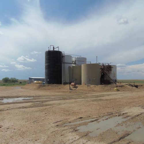 East View of 1 Acre Oil & gas Well Lease Pad